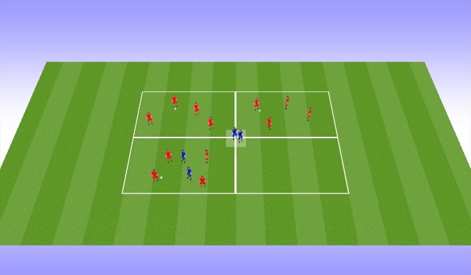 Football/Soccer Session Plan Drill (Colour): Passing Practice