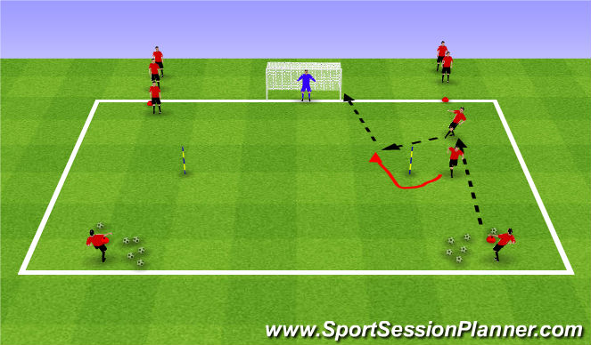 Football/Soccer Session Plan Drill (Colour): Main Theme