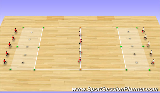 Futsal Session Plan Drill (Colour): Technical Exercise