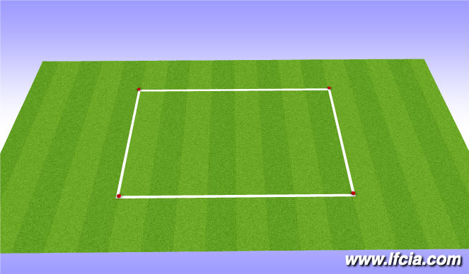 Football/Soccer Session Plan Drill (Colour): Possession based warm up