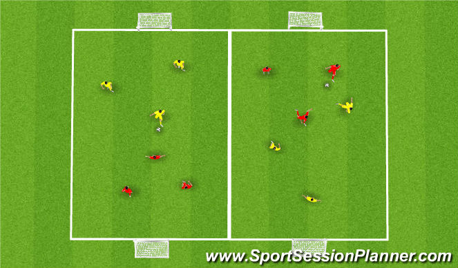 Football/Soccer Session Plan Drill (Colour): Welcome Game