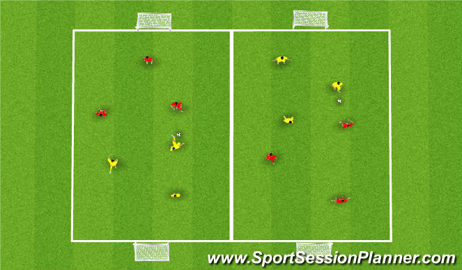 Football/Soccer Session Plan Drill (Colour): Final Game