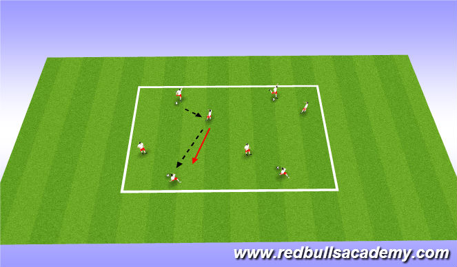 Football/Soccer Session Plan Drill (Colour): Warm Up: Technique