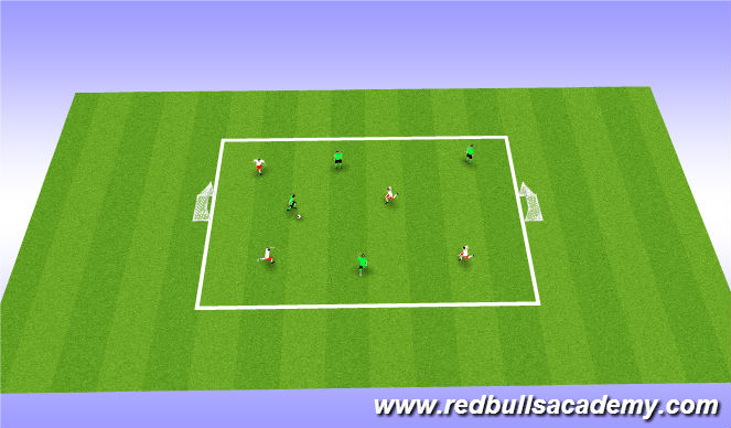 Football/Soccer Session Plan Drill (Colour): Free Play: 4v4