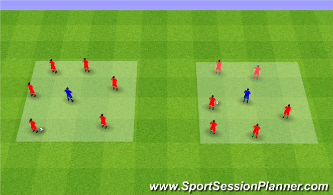 Football/Soccer Session Plan Drill (Colour): Screen 2