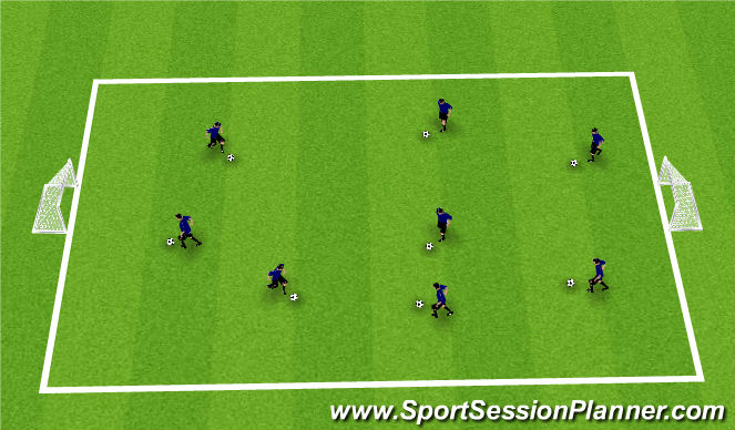 Football/Soccer Session Plan Drill (Colour): Warm - Up:  Can you do this?