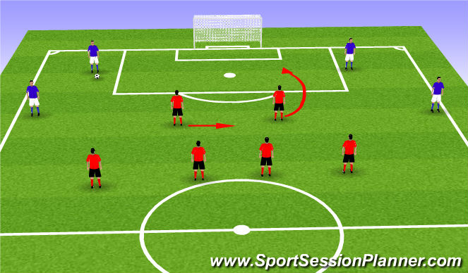 Football/Soccer Session Plan Drill (Colour): Screen 4