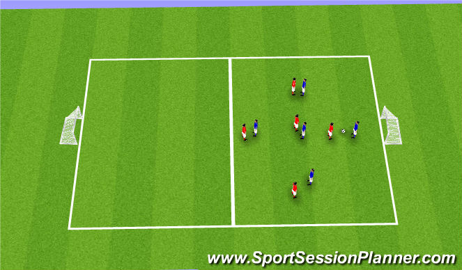 Football/Soccer Session Plan Drill (Colour): House Game