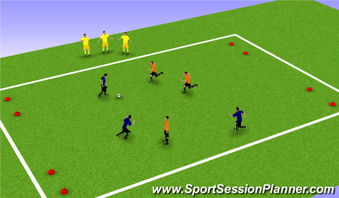 Football/Soccer Session Plan Drill (Colour): Match