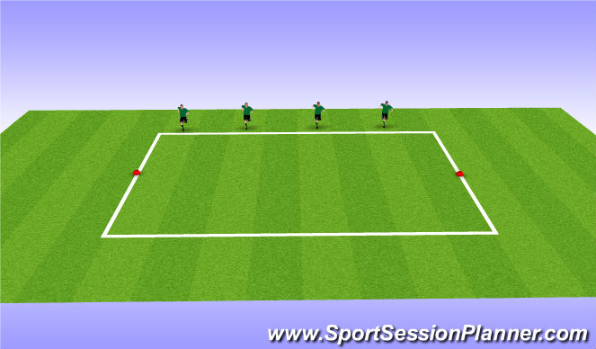 Football/Soccer Session Plan Drill (Colour): Speed and strength