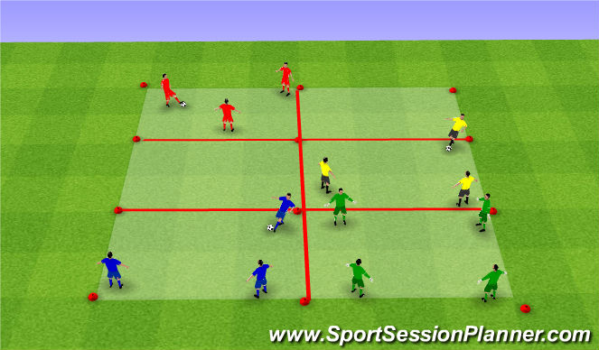 Football/Soccer Session Plan Drill (Colour): Screen 1