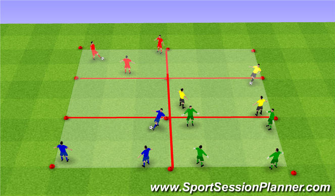 Football/Soccer Session Plan Drill (Colour): Screen 2