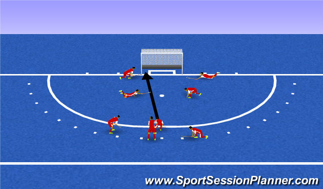 Hockey Session Plan Drill (Colour): Direct