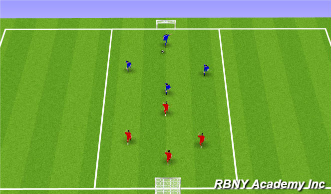 Football/Soccer Session Plan Drill (Colour): Mini game