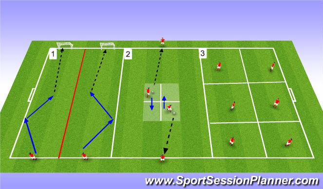 Football/Soccer Session Plan Drill (Colour): Warm Up