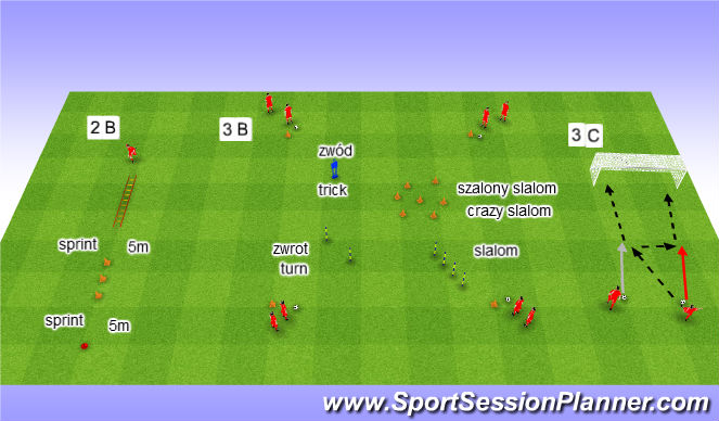 Football/Soccer: 04.28.14 U7 (Technical: Dribbling and RWB, Moderate)