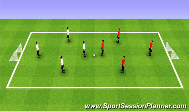 Football/Soccer Session Plan Drill (Colour): Scrimmage