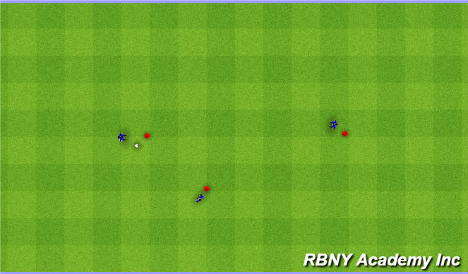 Football/Soccer Session Plan Drill (Colour): Triangle Passing