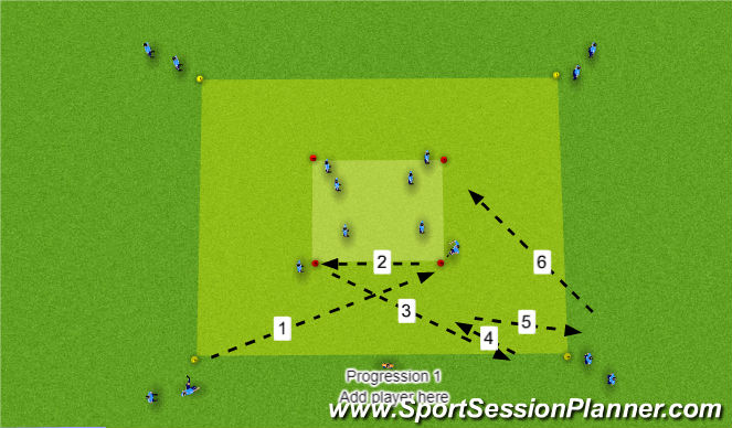 Football/Soccer Session Plan Drill (Colour): Passing PAttern Warmupu