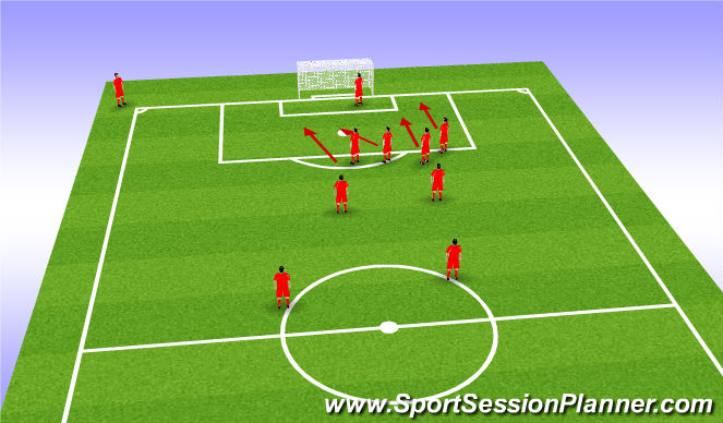 Football/Soccer Session Plan Drill (Colour): 1 BIG 4