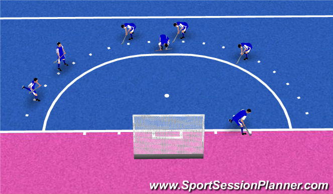 Hockey Session Plan Drill (Colour): Screen 1