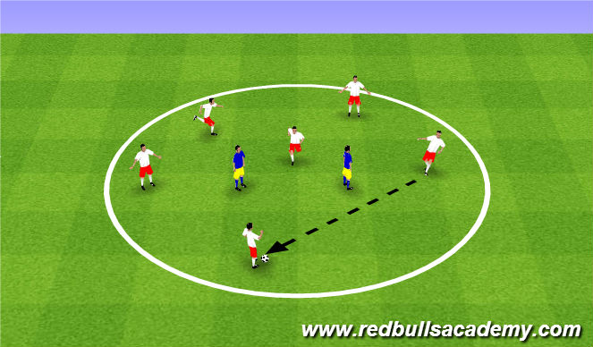 Football/Soccer Session Plan Drill (Colour): Warm Up