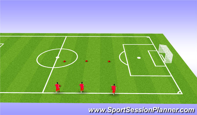 Football/Soccer Session Plan Drill (Colour): Warm-up