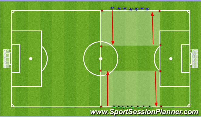 Football/Soccer Session Plan Drill (Colour): Cool Down