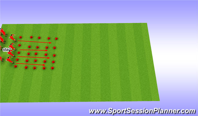 Football/Soccer Session Plan Drill (Colour): warm ups