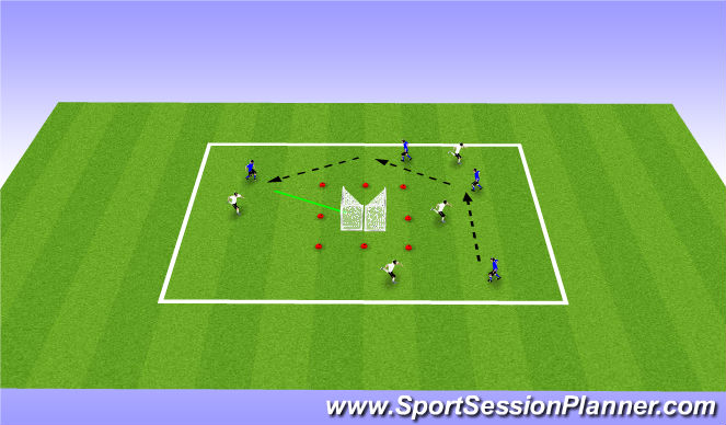 Football/Soccer Session Plan Drill (Colour): Mini Game