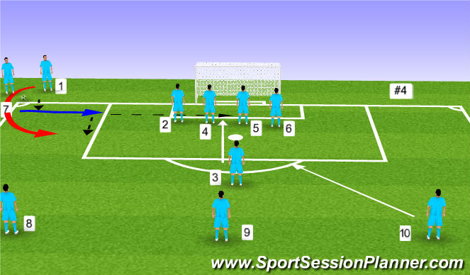 Football/Soccer Session Plan Drill (Colour): Screen 2