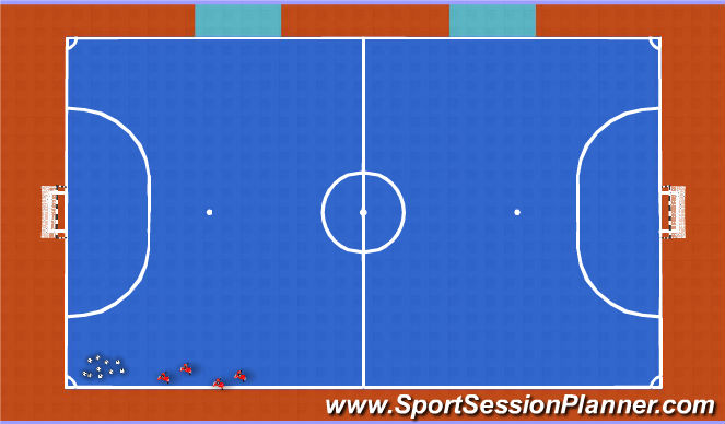 Futsal Session Plan Drill (Colour): Going To The City