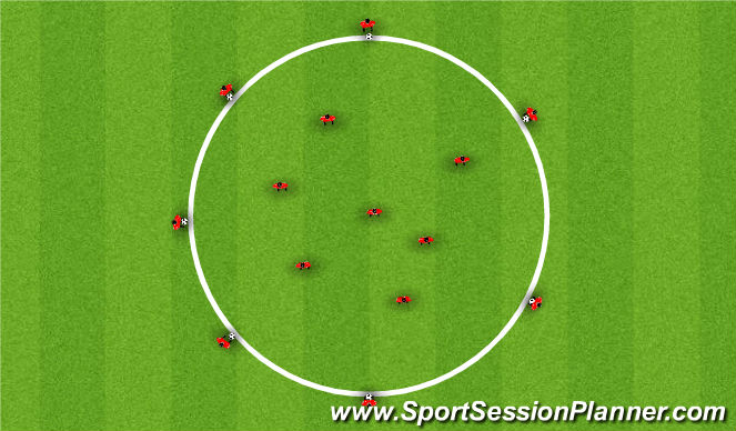 Football/Soccer Session Plan Drill (Colour): Technical