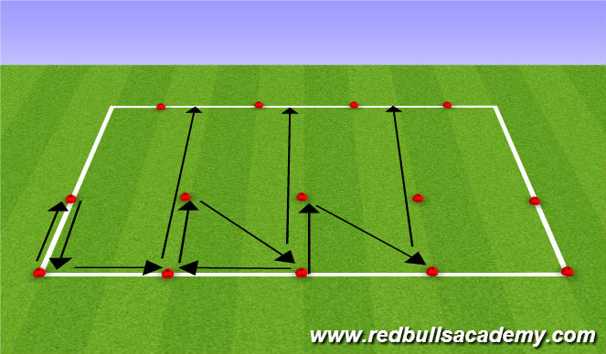 Football/Soccer Session Plan Drill (Colour): Multi-directional Speed