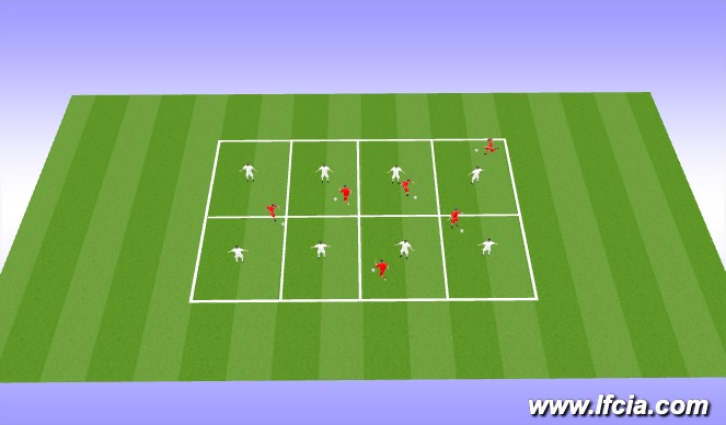 Football/Soccer Session Plan Drill (Colour): Game 4