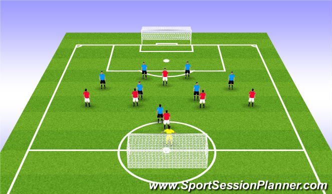 Football/Soccer Session Plan Drill (Colour): Match Condition