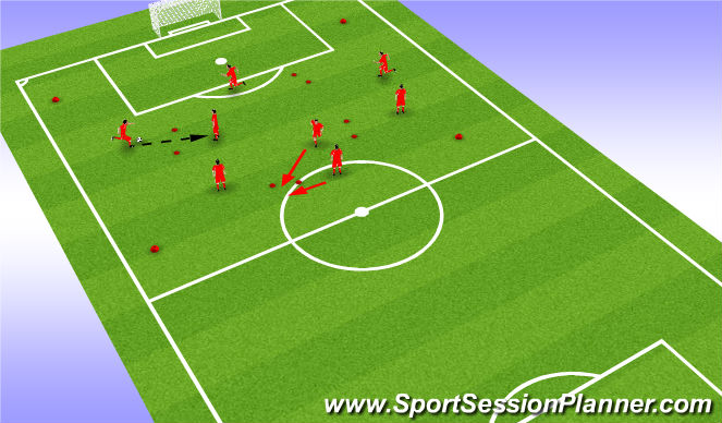 Football/Soccer Session Plan Drill (Colour): Screen 1