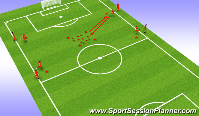 Football/Soccer Session Plan Drill (Colour): Screen 2