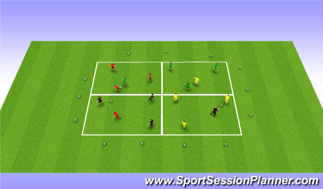 Football/Soccer Session Plan Drill (Colour): Screen 1