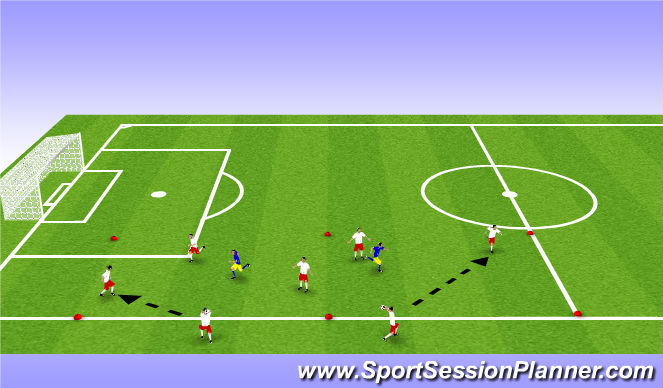 Football/Soccer Session Plan Drill (Colour): Main - possession