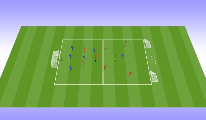 Football/Soccer Session Plan Drill (Colour): Training Game