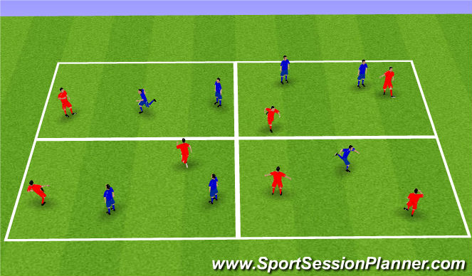 Football/Soccer Session Plan Drill (Colour): Screen 1