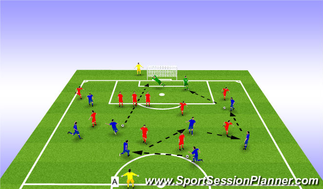 Football/Soccer Session Plan Drill (Colour): Screen 1