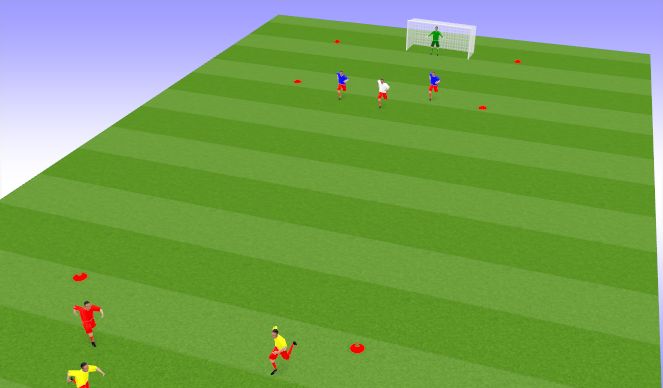 Football/Soccer Session Plan Drill (Colour): Animation 1