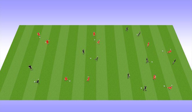 Football/Soccer Session Plan Drill (Colour): Warm up - Pass & Move