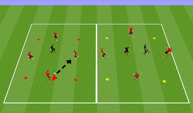 Football/Soccer Session Plan Drill (Colour): Rondo