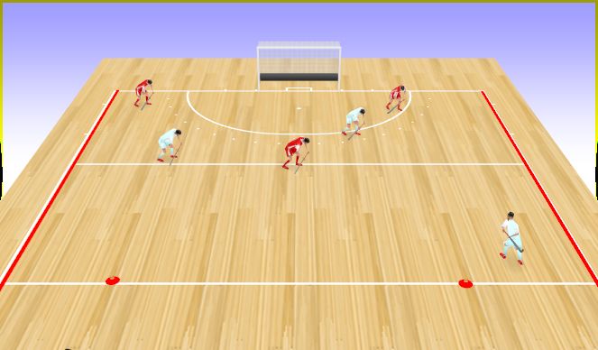 Hockey Session Plan Drill (Colour): Animation 1