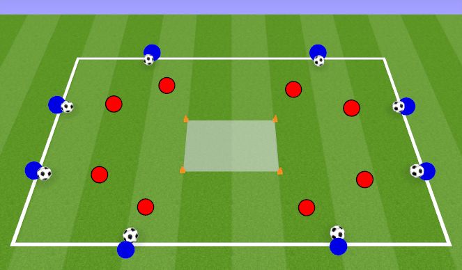 Football/Soccer Session Plan Drill (Colour): Technical