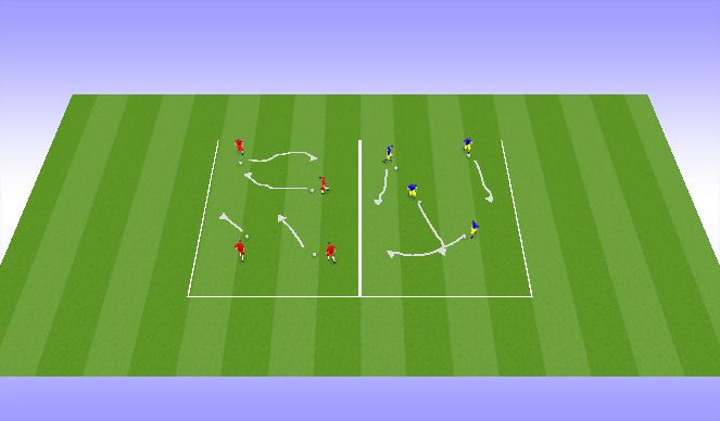 Football/Soccer Session Plan Drill (Colour): Ball Mastery