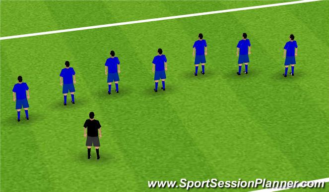 Football/Soccer Session Plan Drill (Colour): Taking Down Numbers